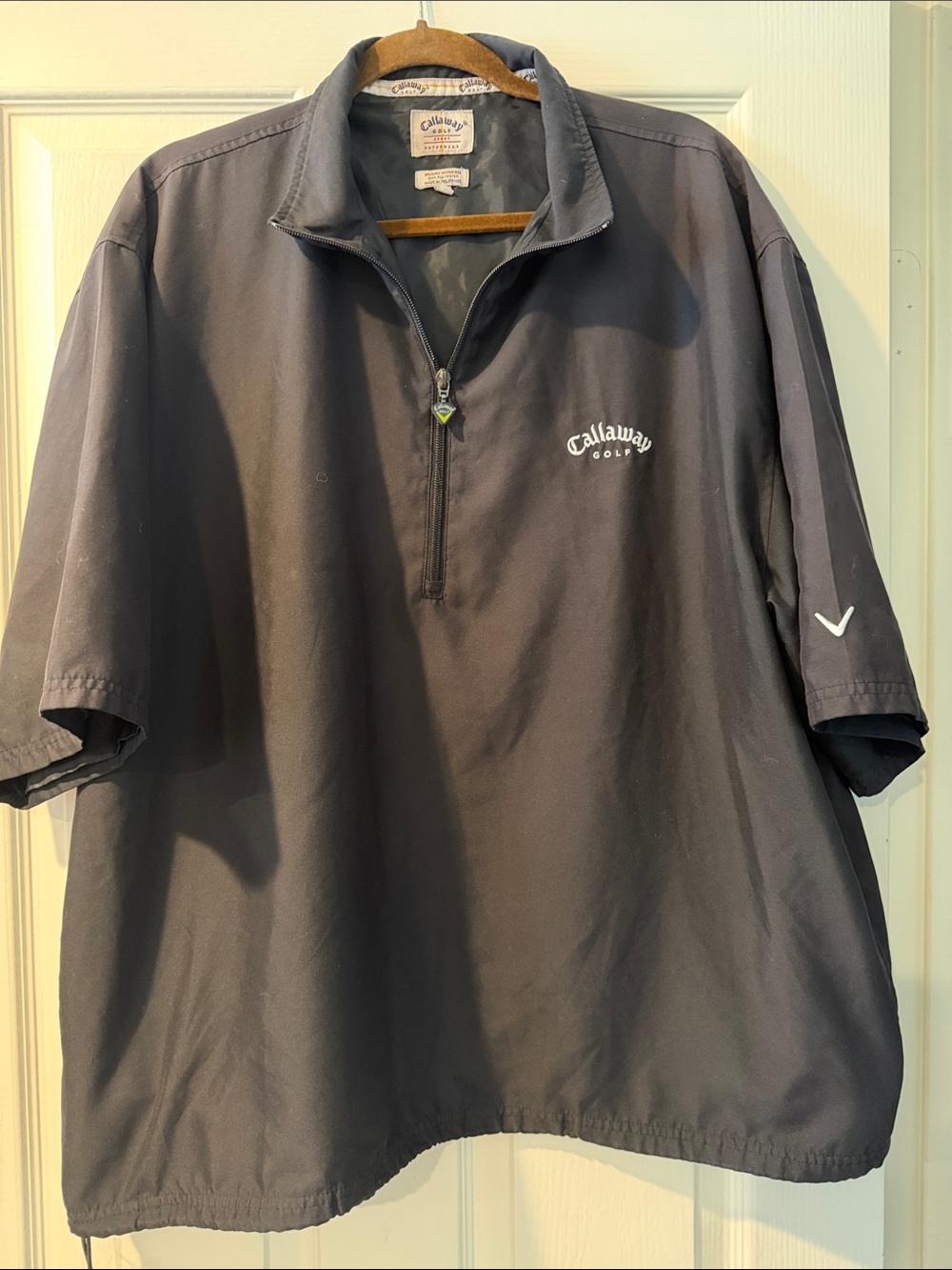 Callaway Men's Short-Sleeve Quarter-Zip Pullover - Charcoal Gray